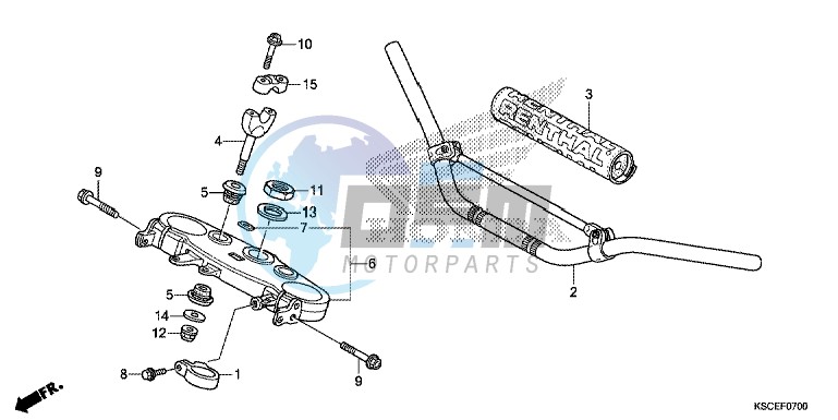 HANDLE PIPE/TOP BRIDGE