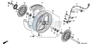 ST1300A9 Australia - (U / ABS MME) drawing FRONT WHEEL