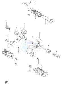 TU250X (E2) drawing FOOTREST