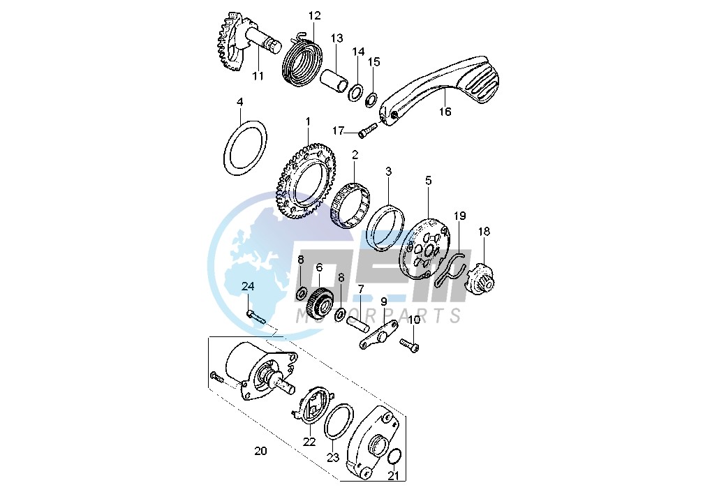 KICK STARTER GEARS