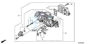 GL1800A Australia - (U) drawing THROTTLE BODY