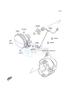 KVF300 KVF300CDF EU drawing Headlight(s)