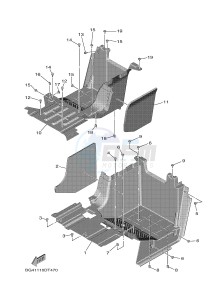 YXF850ES YXF85WPSJ WOLVERINE X (BG41) drawing STAND & FOOTREST 2