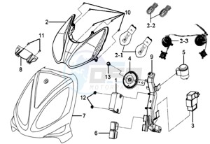 JET EURO 50 drawing FR PLATE / HEAD LIGHT