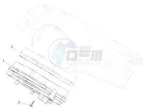 150 4T 3V ie Primavera (APAC) drawing Meter combination - Cruscotto