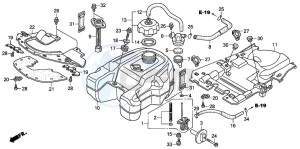 TRX400FA FOURTRAX AT drawing FUEL TANK