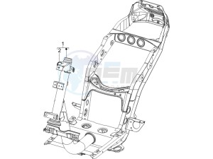 Liberty 150 4t e3 drawing Frame bodywork