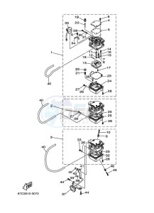 F40BETL drawing CARBURETOR