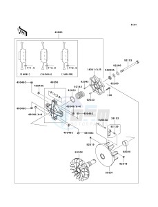 KRF 750 C [TERYX 750 4X4] (C8F) C8F drawing DRIVE CONVERTER