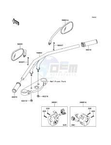 VN1600 MEAN STREAK VN1600B6F GB XX (EU ME A(FRICA) drawing Handlebar