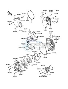 ZZR1400_ABS ZX1400FDFA FR GB XX (EU ME A(FRICA) drawing Engine Cover(s)