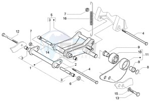 Liberty 125 Leader RST ptt(F) France drawing Swinging arm