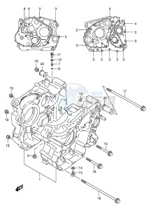 DR800S (E4) drawing CRANKCASE