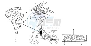 CR125R drawing MARK (CR125RT/RV)