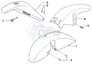 X9 180 Amalfi drawing Wheel compartment- mudguard