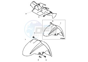 YP MAJESTY DX 250 drawing FENDER