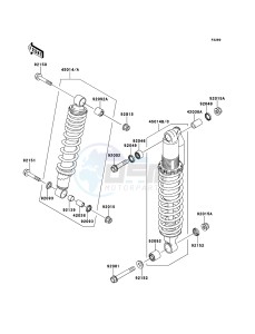 KFX700 KSV700A6F EU drawing Shock Absorber(s)