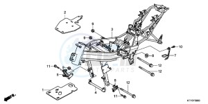 CBR125RWB CBR125RW E drawing FRAME BODY