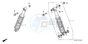 TRX680FA9 Australia - (U) drawing REAR CUSHION