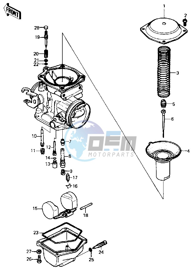 CARBURETOR PARTS -- 80 B1- -