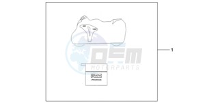 CBR1000RR9 Australia - (U / MME PSW SPC) drawing INDOOR BODY COVER HRC