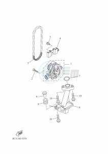 XSR700 MTM690D (BJX1) drawing OIL PUMP