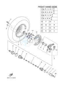 YFM700FWB YFM70KDHG KODIAK 700 HUNTER (B168) drawing FRONT WHEEL 2