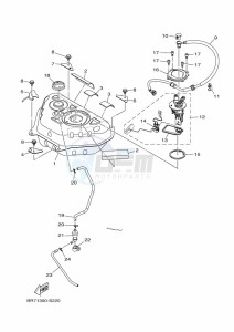 MWS125-C TRICITY 125 (BU5G) drawing FUEL TANK