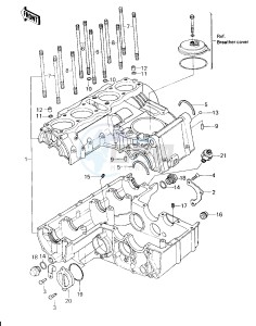 KZ 750 H [LTD] (H1) [LTD] drawing CRANKCASE -- 80 H1- -