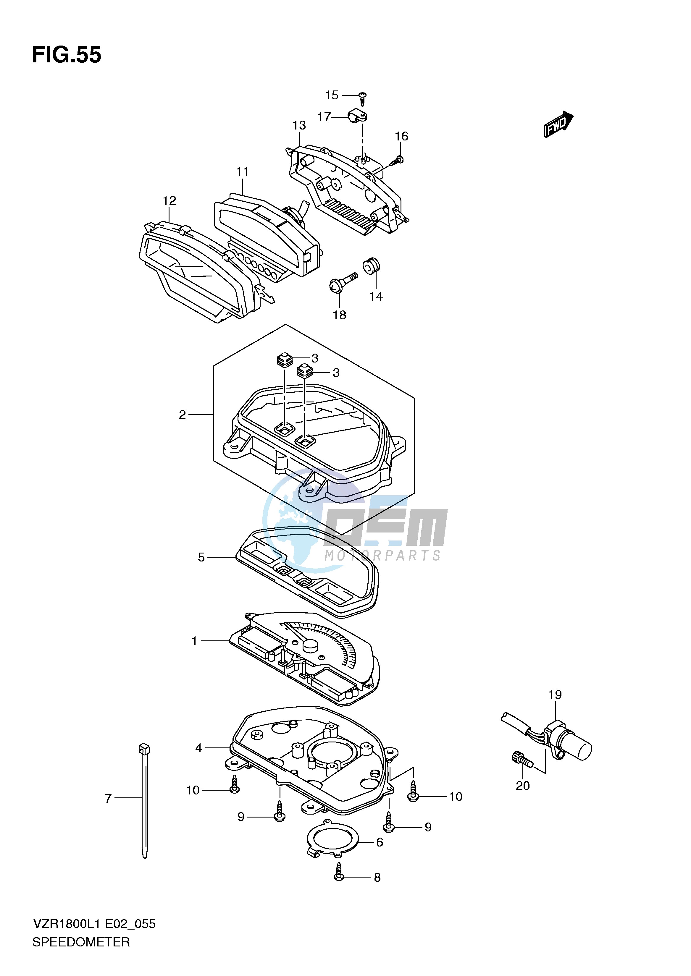 SPEEDOMETER (VZR1800ZUFL1 E19)
