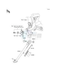 EX 650 A [NINJA 650R] (A6F-A8F) A7F drawing STAND-- S- -