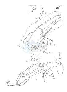 YZ250F (17DH 17DJ 17DK 17DL) drawing FENDER