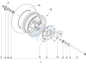 Typhoon 50 2t e2 drawing Front wheel