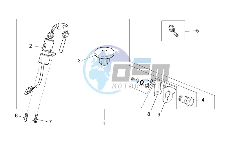 Lock hardware kit