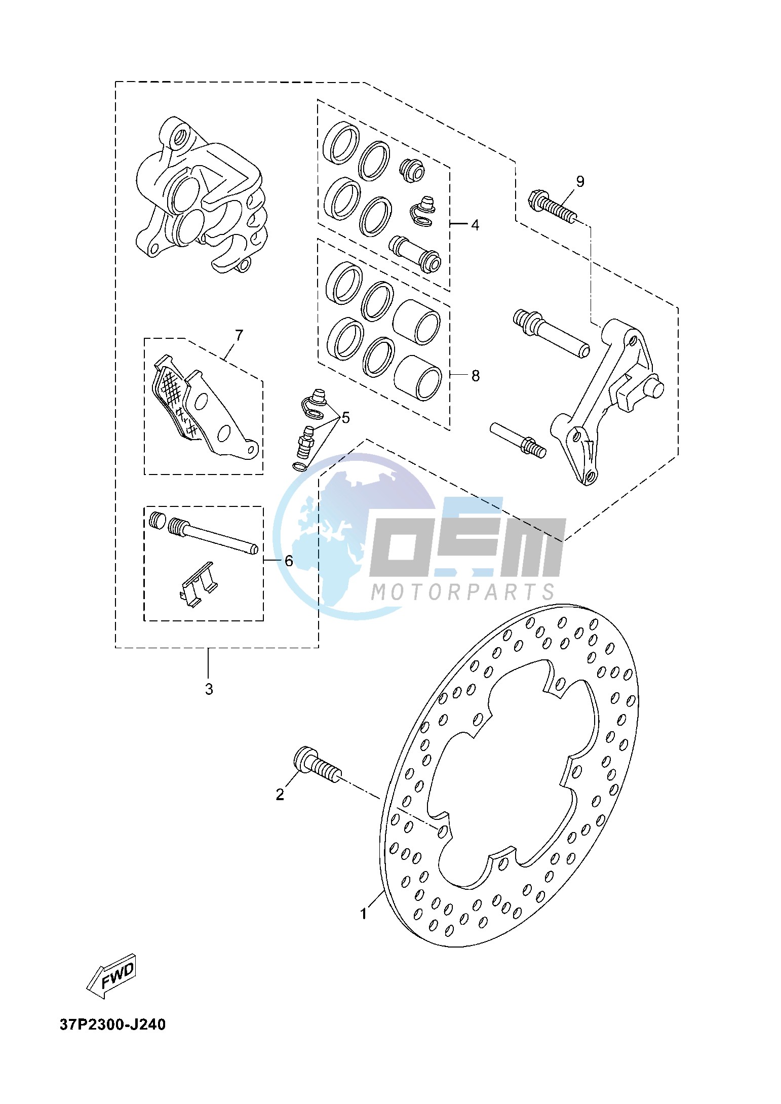 FRONT BRAKE CALIPER