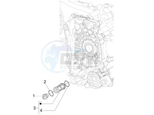 Primavera 50 4T-4V (NAFTA) drawing Flywheel magneto cover - Oil filter