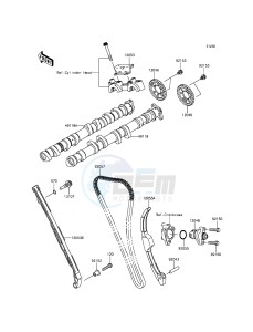 NINJA ZX-10R ZX1000JFFA FR XX (EU ME A(FRICA) drawing Camshaft(s)/Tensioner