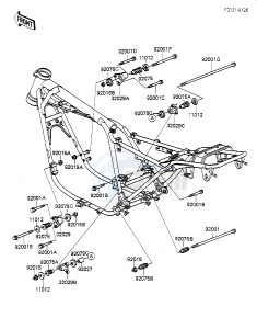 KZ 550 F [SPECTRE] (F1-F2) [SPECTRE] drawing FRAME FITTINGS