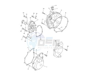 YZF R6 600 drawing CRANKCASE COVER