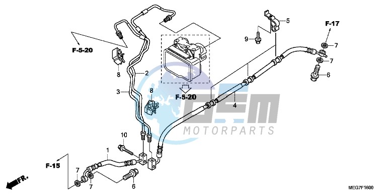 REAR BRAKE HOSE