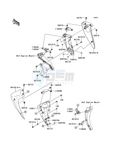 Z750_ABS ZR750M7F GB XX (EU ME A(FRICA) drawing Cowling Lowers