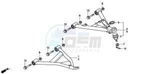 TRX300FW FOURTRAX 300 4X4 drawing FRONT ARM (TRX300)