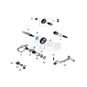 VCLIC EVSP drawing DRIVE SHAFTS / KICKSTARTER