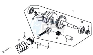 MIO 50 drawing CRANKSHAFT / PISTON / PISTON RING