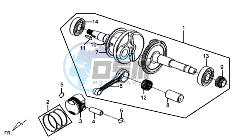 CRANKSHAFT / PISTON / PISTON RING