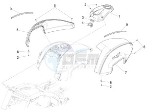 California 1400 Touring SE ABS 1380 USA CND drawing Tankbedekking