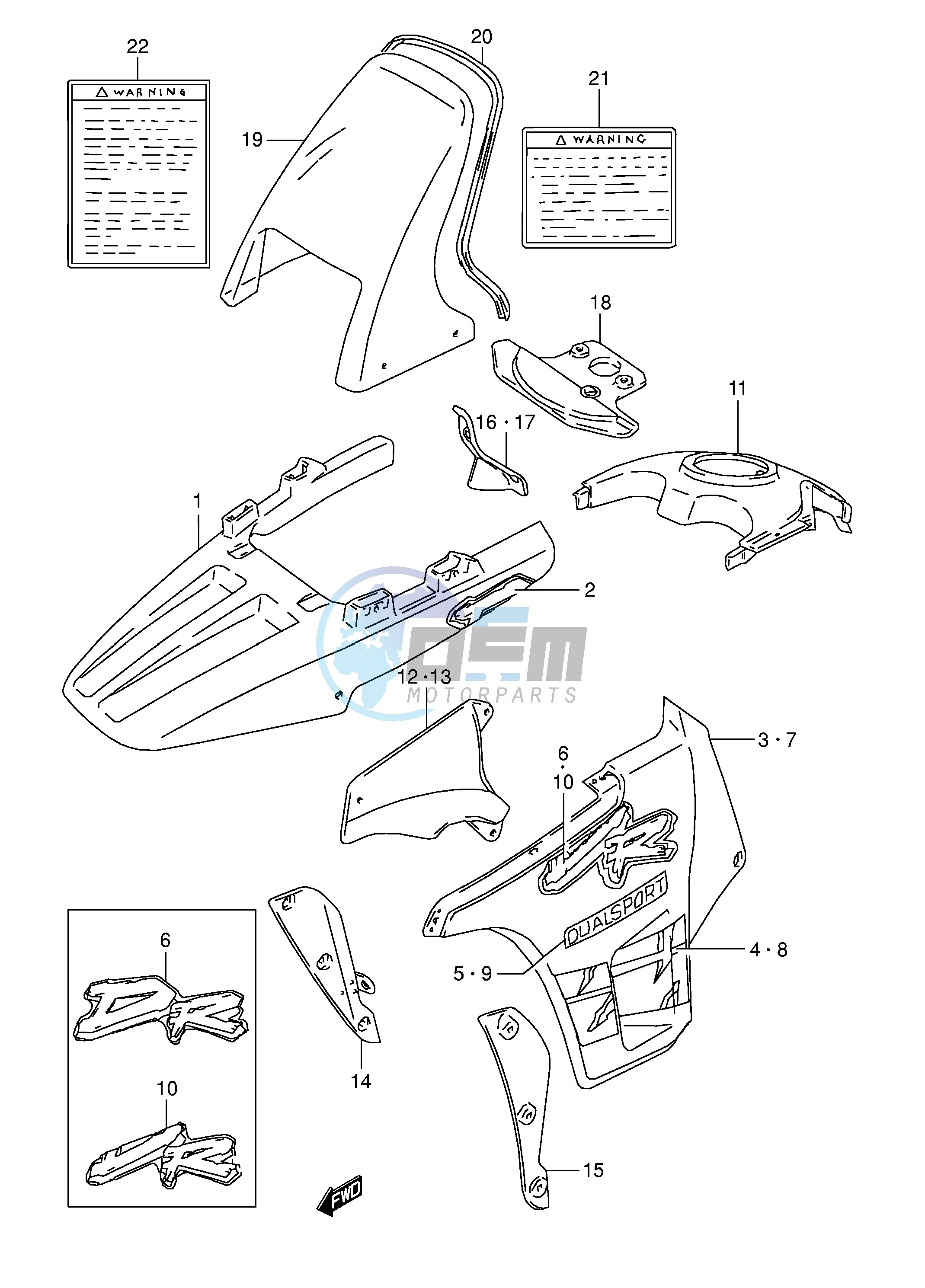 COWLING BODY (MODEL P)