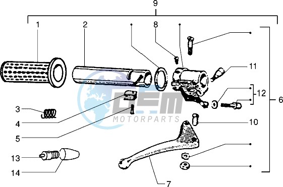 Throttle twist grip