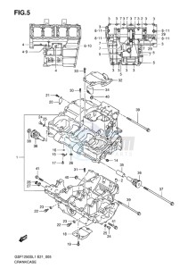 GSF-1250S BANDIT EU drawing CRANKCASE