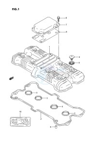 GSX-R750W (E2) drawing CYLINDER HEAD COVER